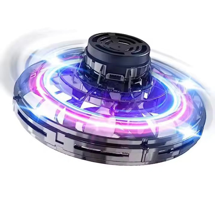 Flying Helicopter Spinner Fingertip Upgrade Flight Gyro Flyorb Hover Ball Mini Drone Aircraft Toy LED UFO Type Toy Kid Gift